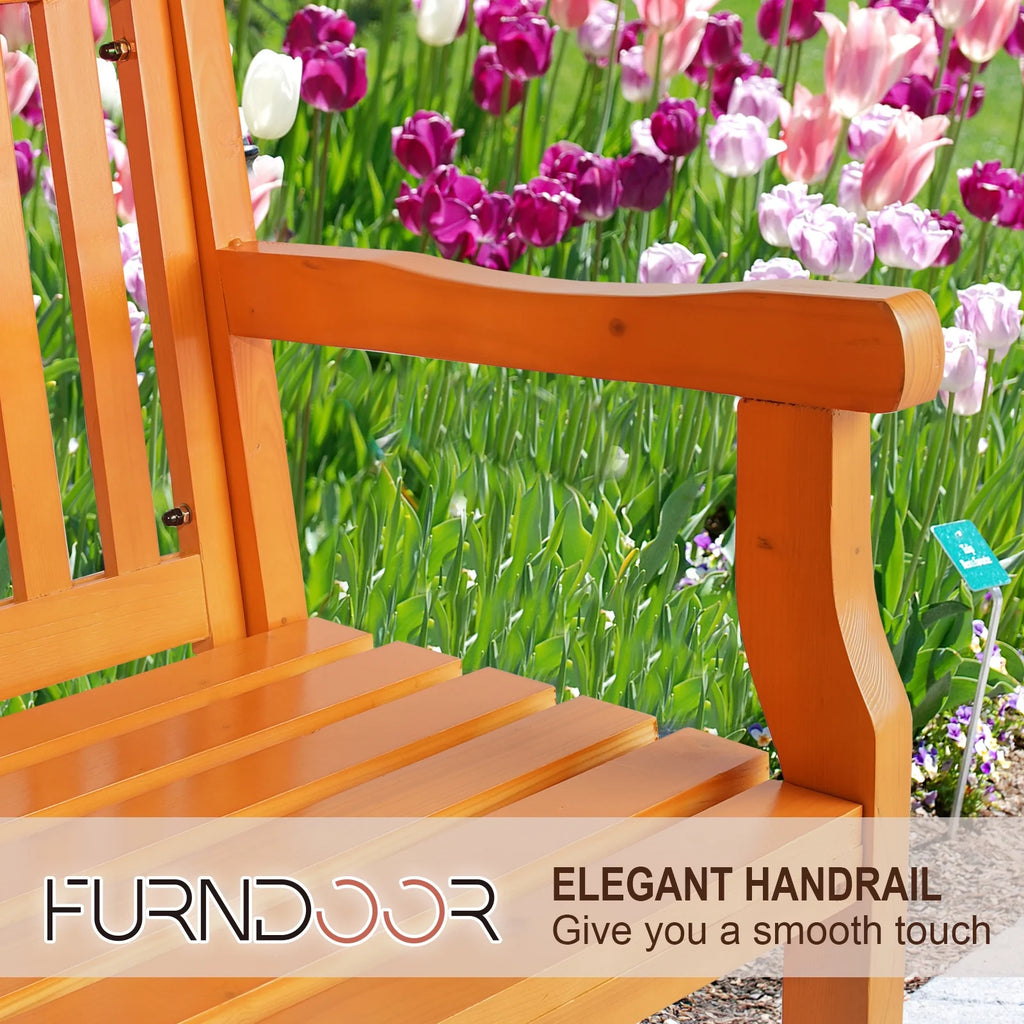 3 Person Wood Outdoor Bench B6619