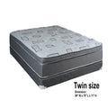 Twin 39x75x11 Plush Eurotop Pillowtop Mattress Set with Mattress Protector C19052