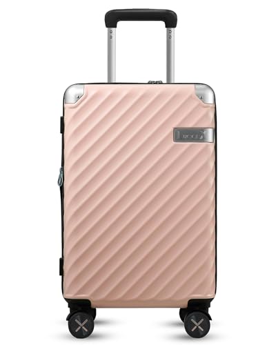 Polycarbonate Expandable Hard Shell Spinner Luggage Charcoal Metallic D2954