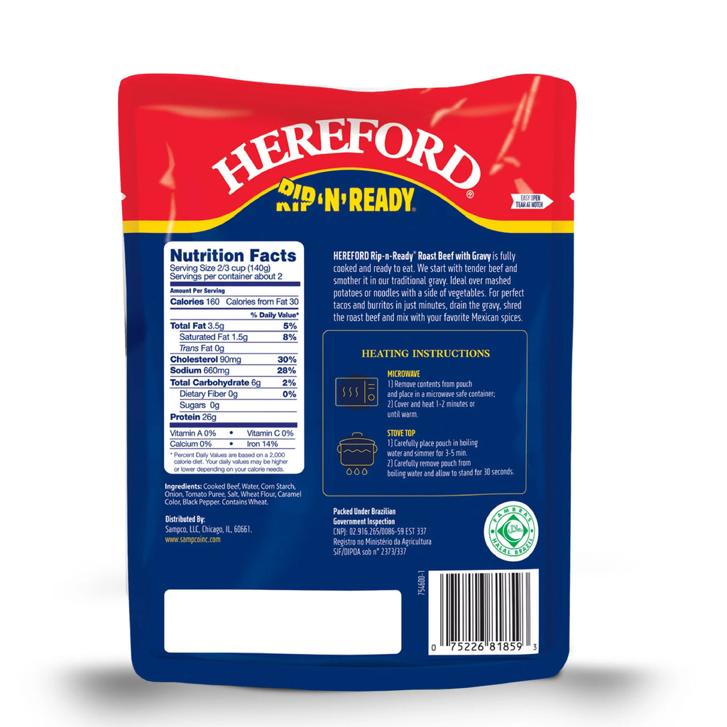 10 oz Fully Cooked Roast Beef with Gravy L31438