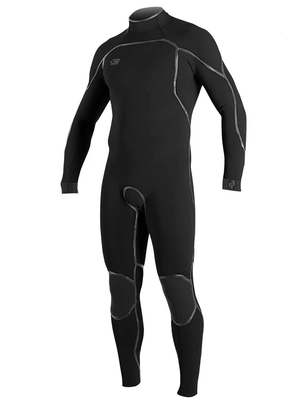 Men's 3/2mm Back Zip Full Wetsuit Black J677