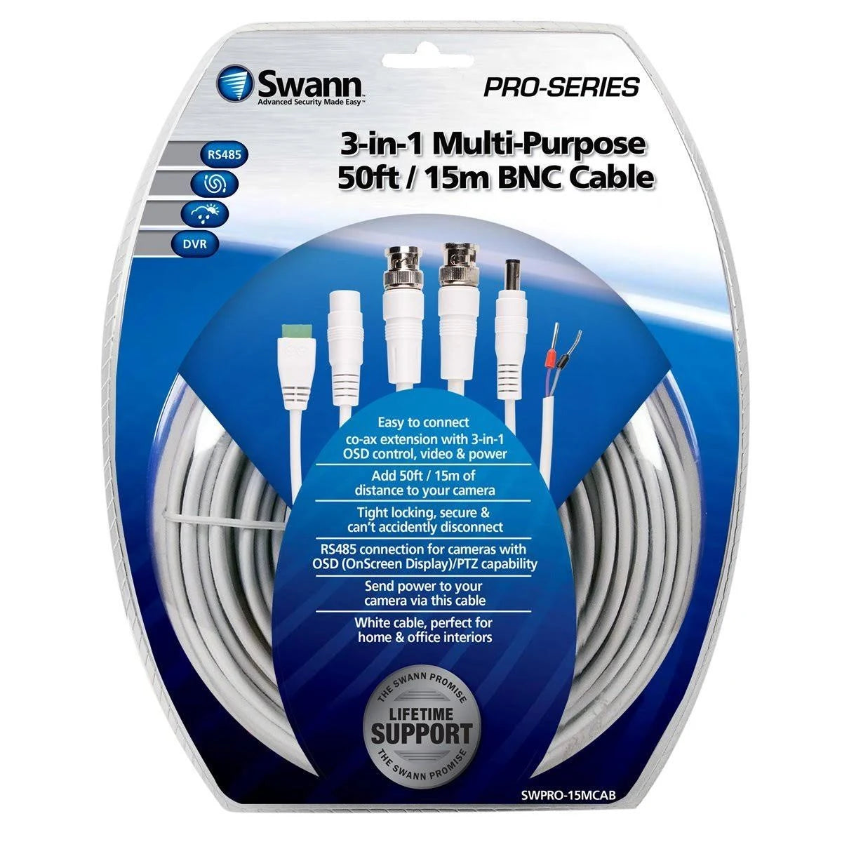 15 M 3-in-1 Multi-Purpose BNC Cable U223