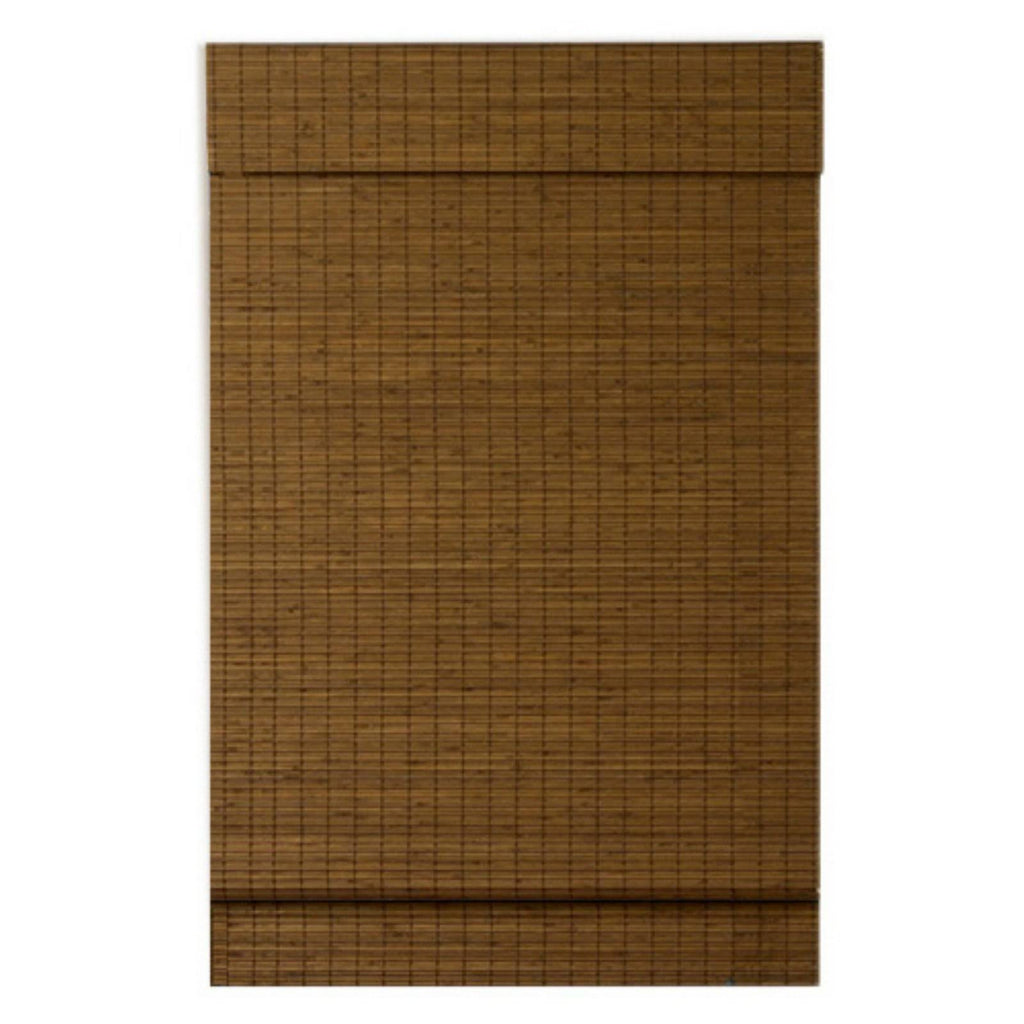 Cordless Maple Bamboo Roman Shade with Valance 35 in. W x 64 in. L M473732