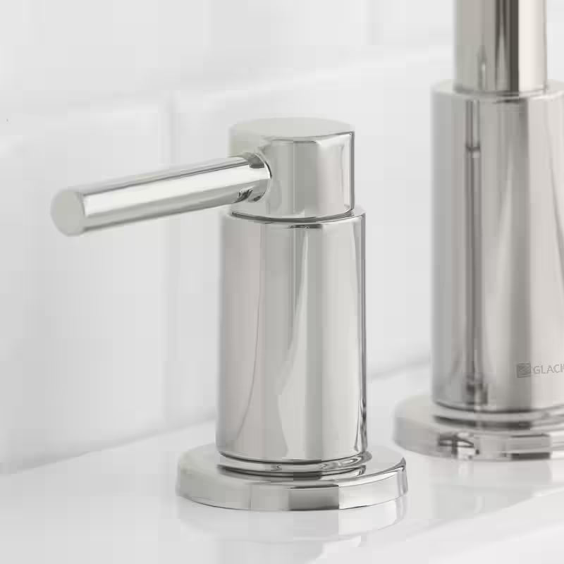 8 in. Widespread Double-Handle High-Arc Bathroom Faucet in Polished Nickel P788