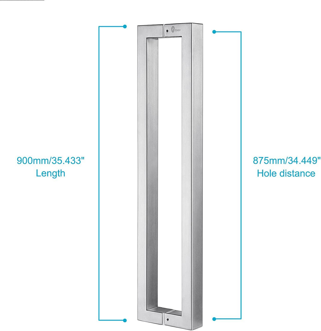 36 inches Solid Stainless Steel Push Pull Door Handle N985