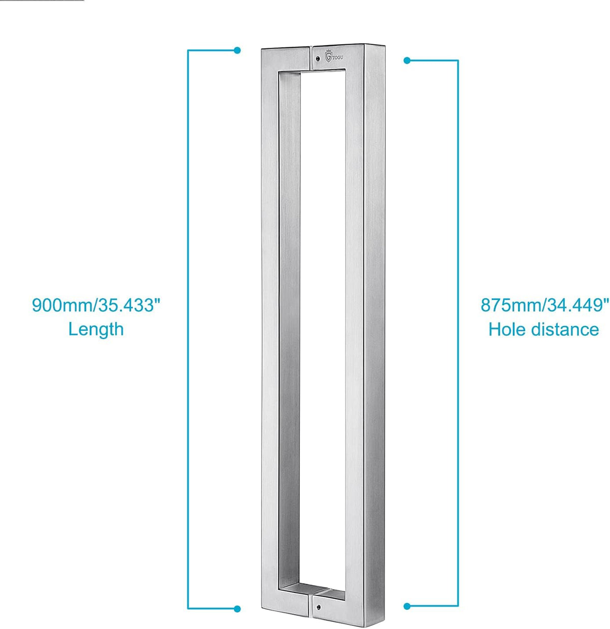 36 inches Solid Stainless Steel Push Pull Door Handle N985