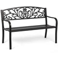 Metal Patio Bench with Steel Frame B61860