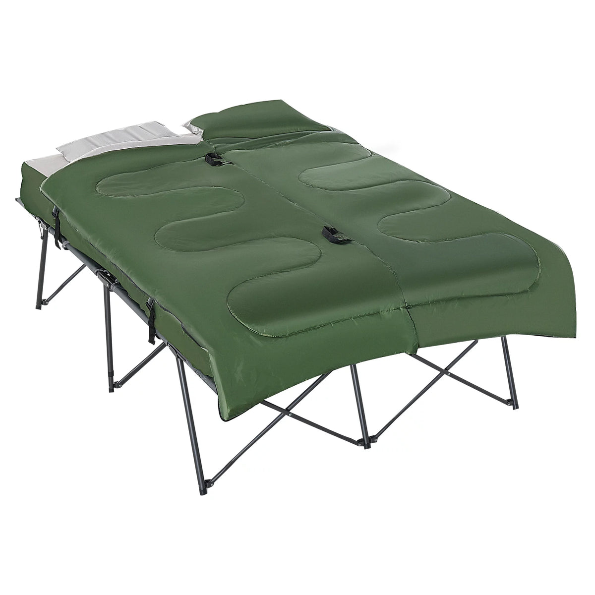 Folding Camping Cot Set with Sleeping Bag and Carry Bag E411905