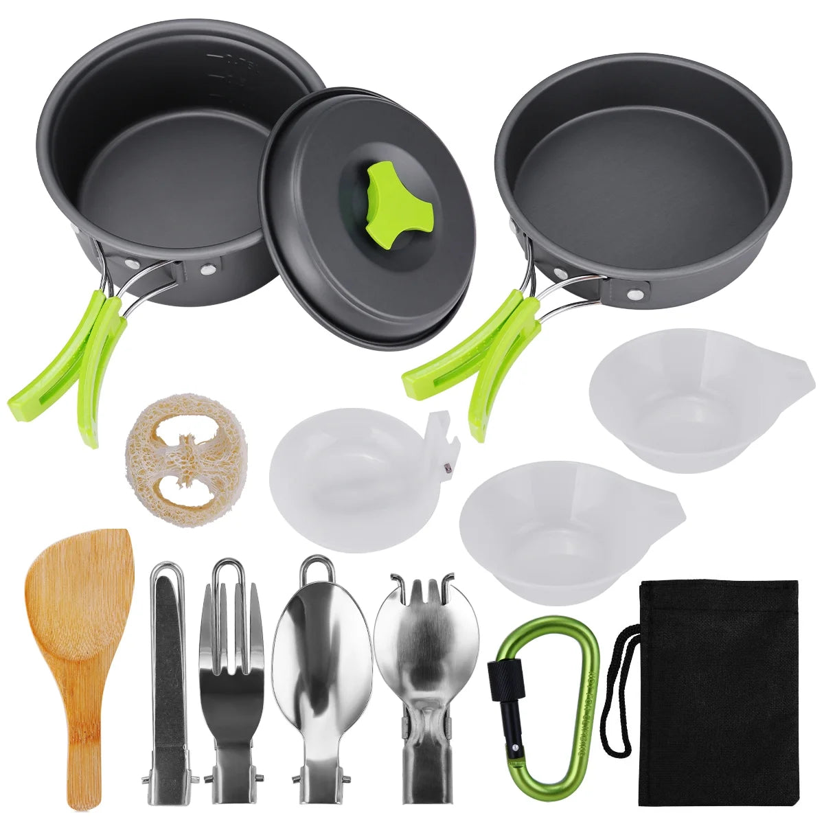 15 Pcs Non Stick Camping Cookware Set C60138