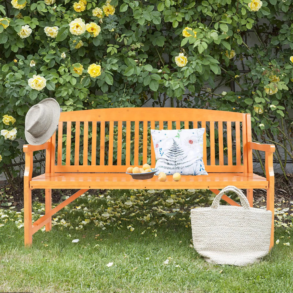 3 Person Wood Outdoor Bench B6619