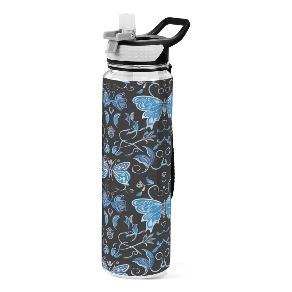 Blue 32oz Triton Sports Water Bottle with Straw L4199