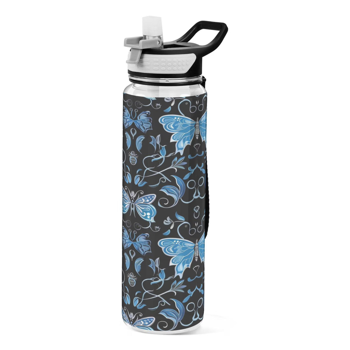 Blue 32oz Triton Sports Water Bottle with Straw L4199