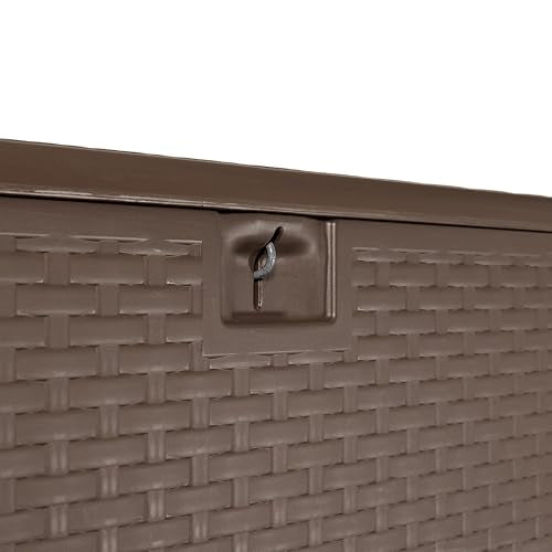 Brown 99 Gallon Deck Box with Lid P85778