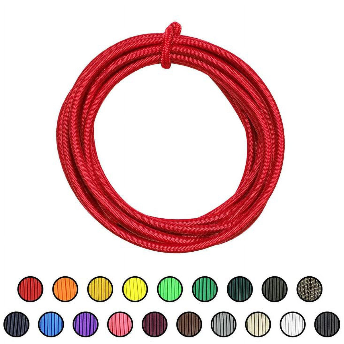 3/16" x 100 ft Red Dacron Polyester Bungee Cord Z650029