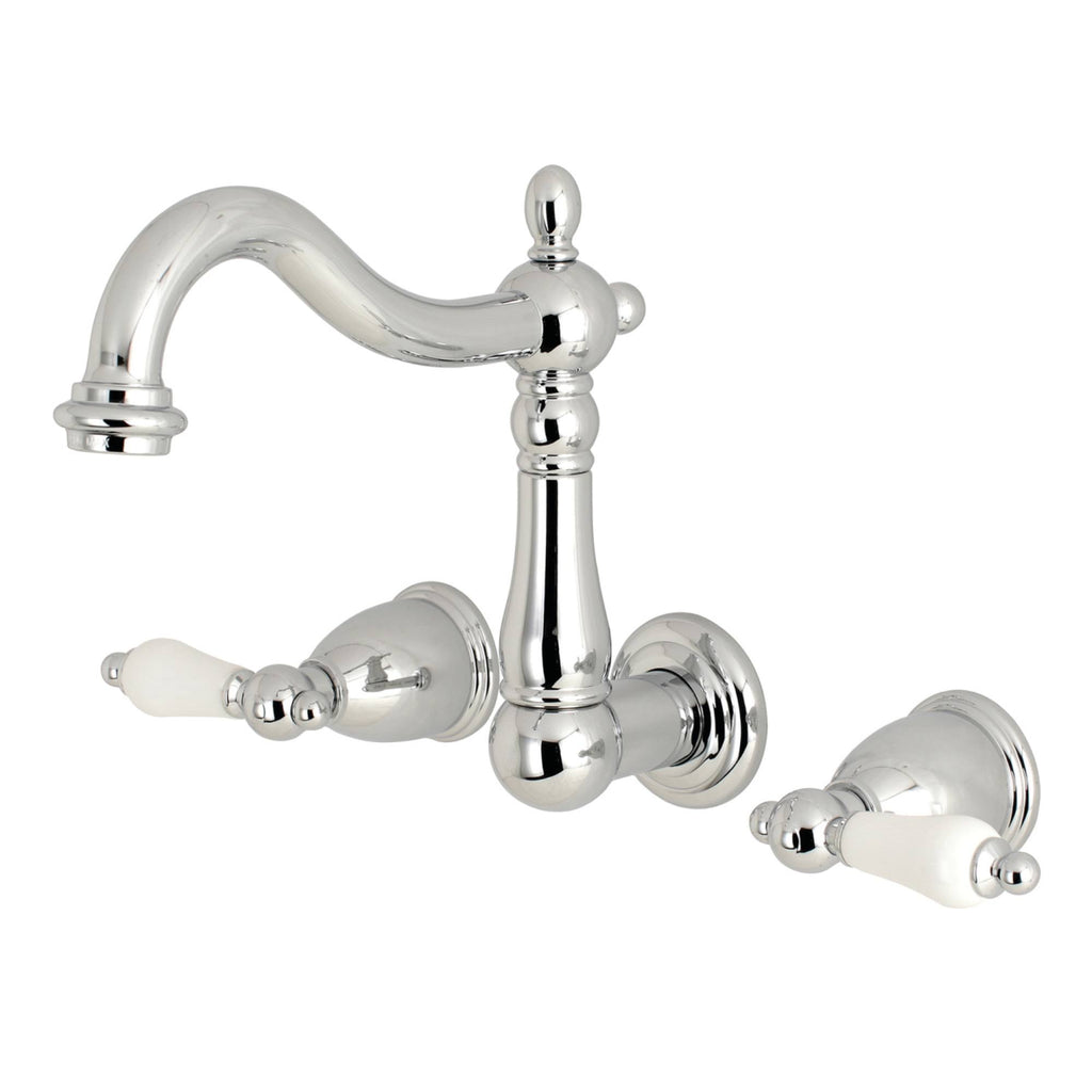 Polished Chrome Wall Mount Bathroom Faucet Y664