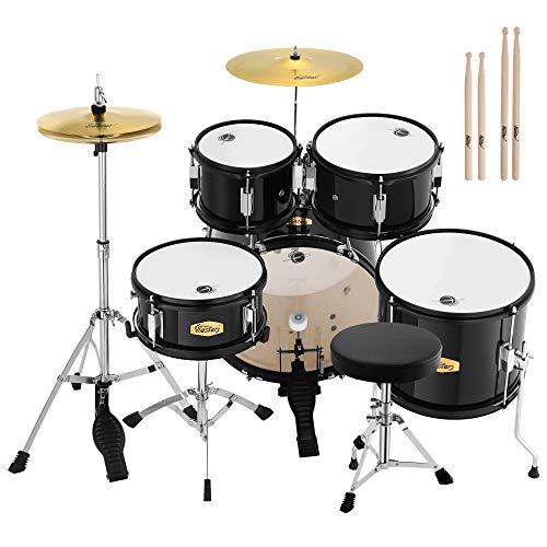 16 inch 5-Piece Junior Drum Kit Metallic Black S8690