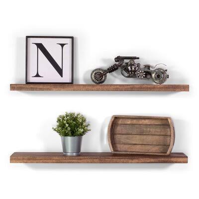 2 Piece Poplar Solid Wood Floating Shelf N422