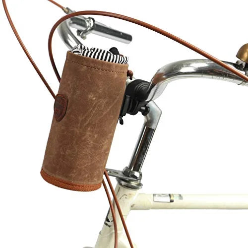Canvas Bike Handlebar Pouch Water Bottle Cup Holder E3258