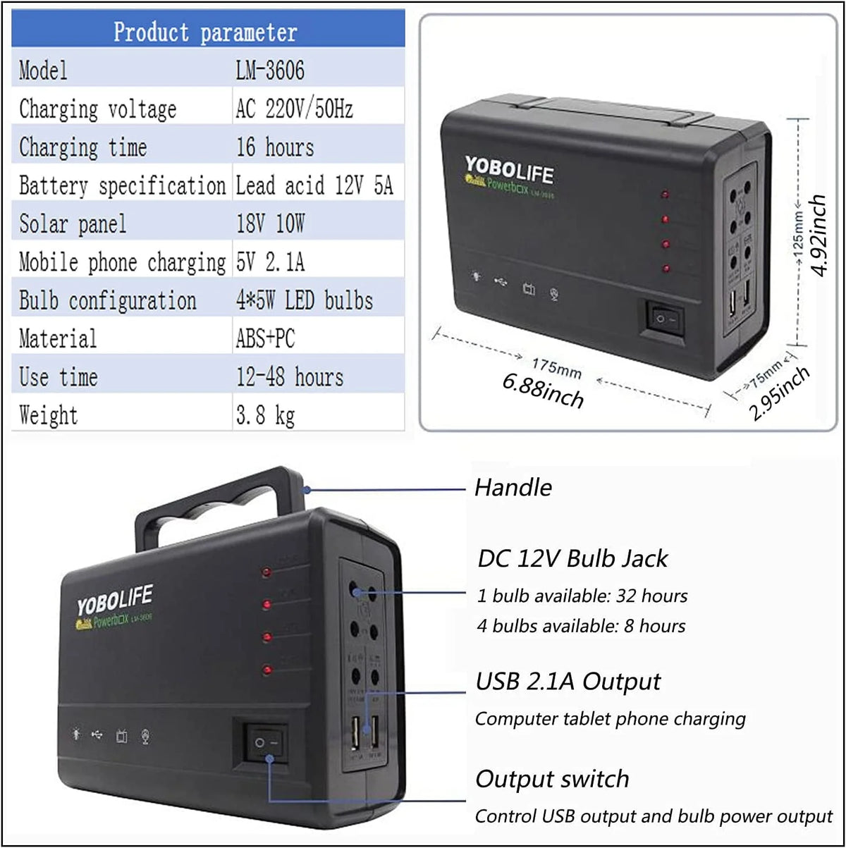 Solar Generator with Solar Panel T931