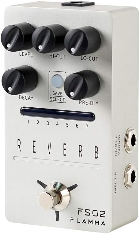 7 Storable Preset Slots Reverb Guitar Pedal N3475