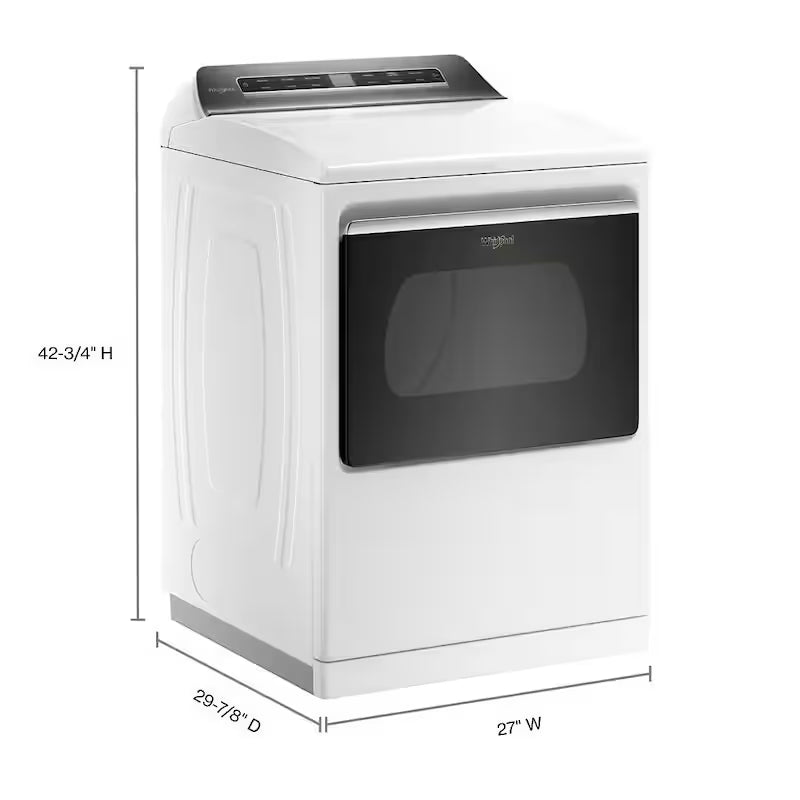 White 7.4 cu. ft. Electric Dryer with Steam G540747