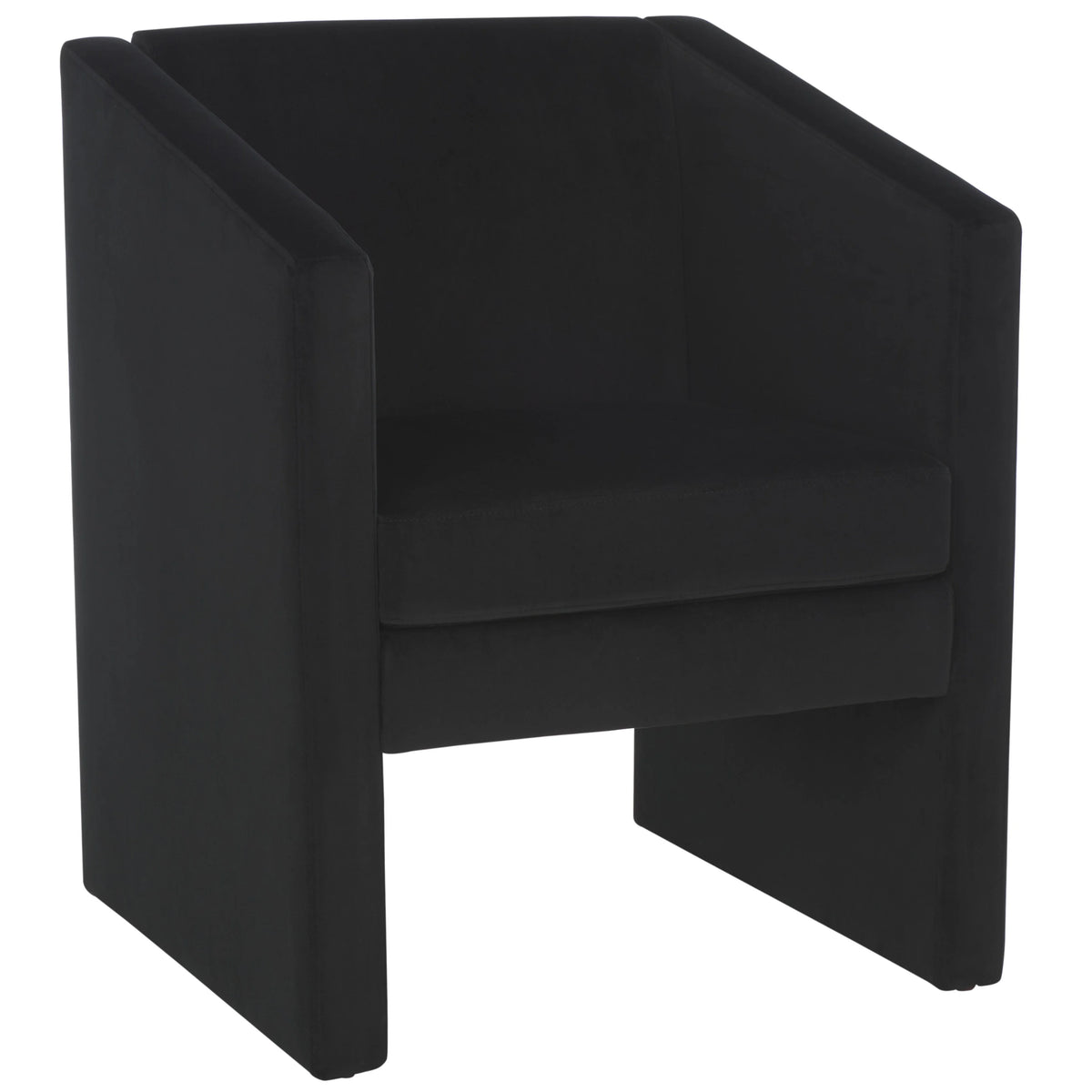 Black Velvet Accent Chairs T939374