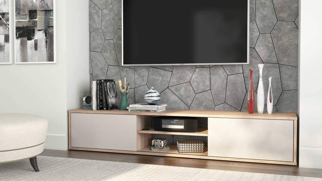 White Asymmetrical Shelving Unit V239