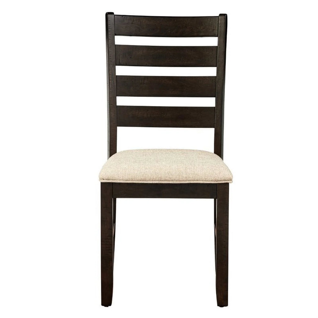 Brown 7 Piece Wood Dining Set P6342
