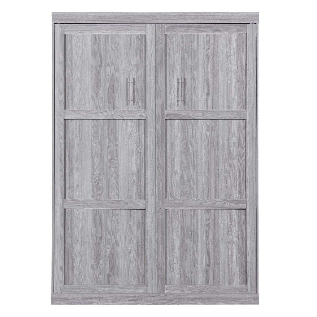 Pine Wood Full Size Murphy Bed O3716