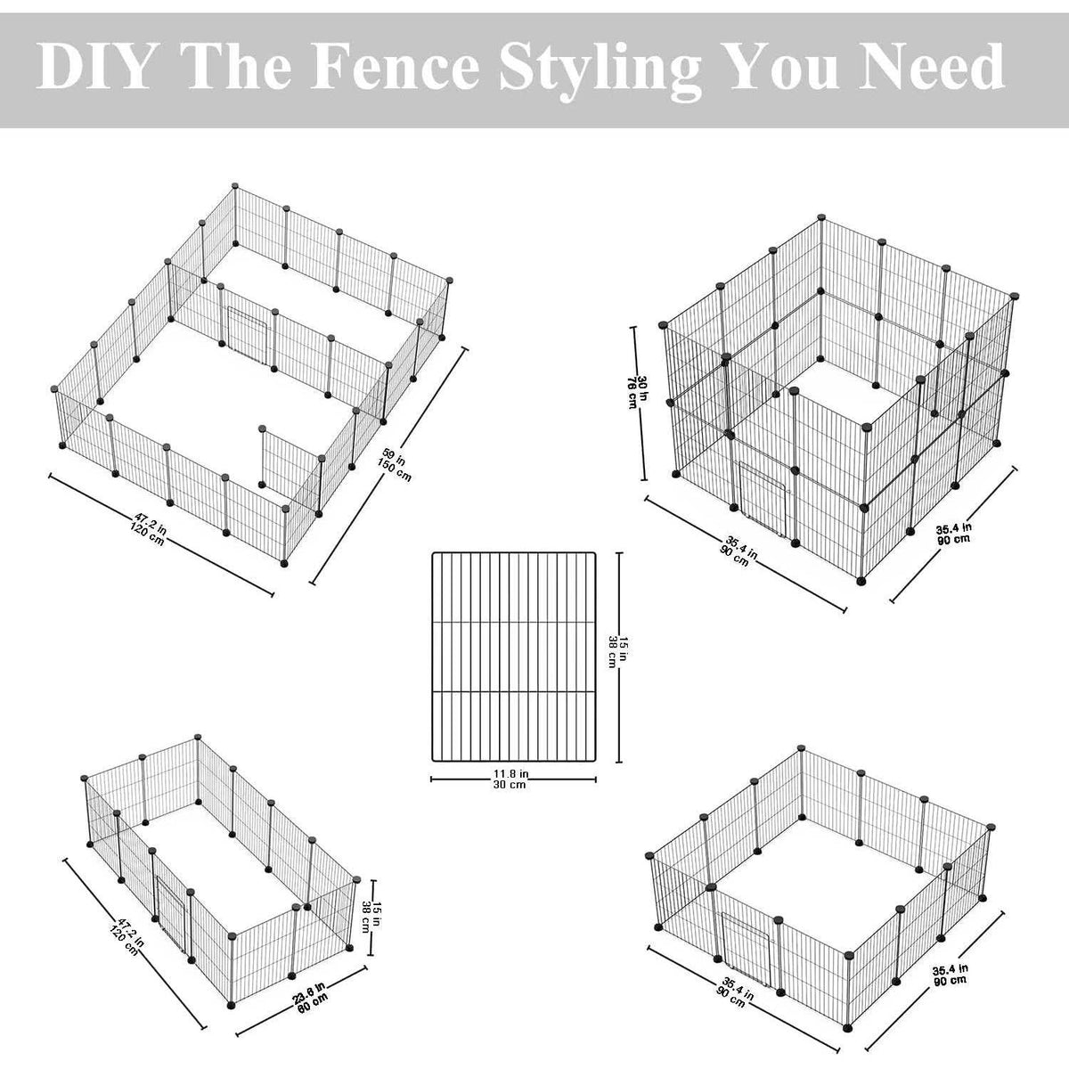 Small Animal Pet Playpen with Door T283845