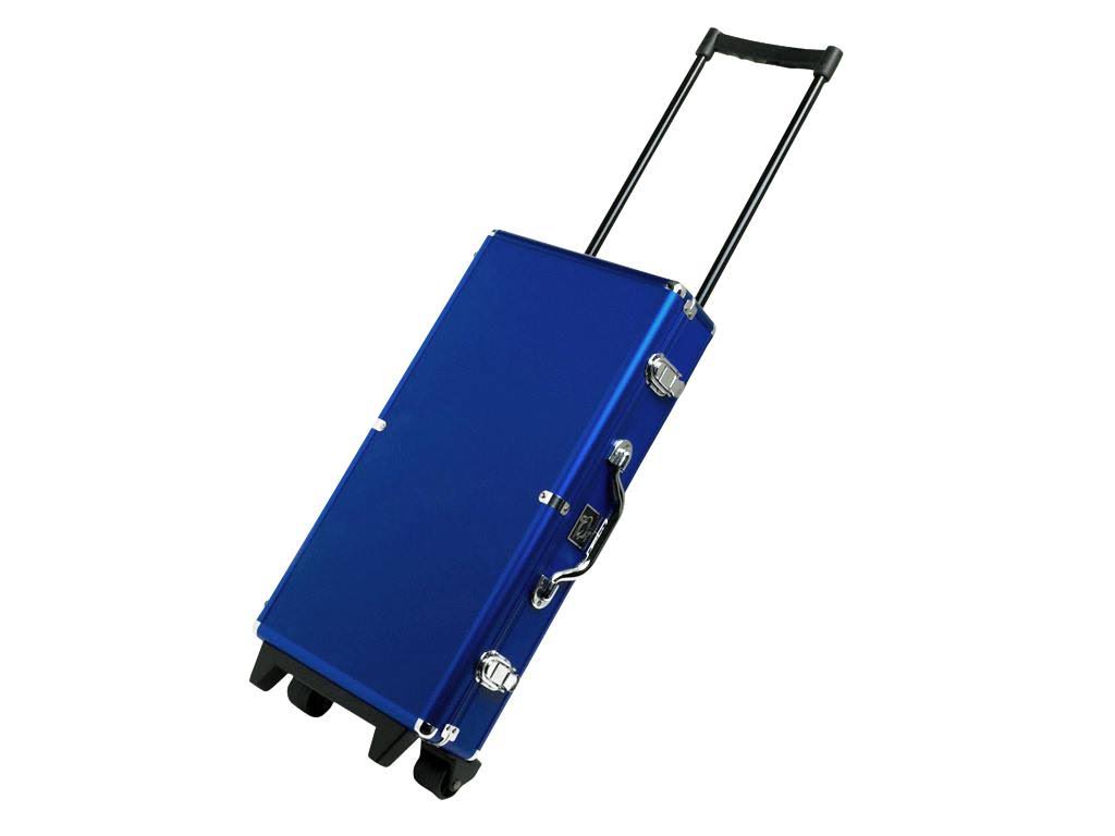 White Ivory Tiles Wheeled Aluminum Case R8117