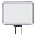 Chrome Horizontal Swivel Mount Sign Frame, 8.5 x 11 in. W389939