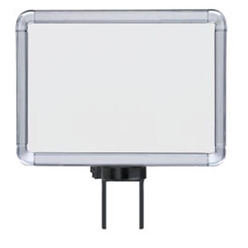 Chrome Horizontal Swivel Mount Sign Frame, 8.5 x 11 in. W389939