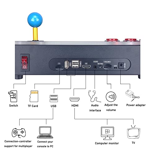Arcade Console with 26800 Games, 1280x720 Full HD V84996