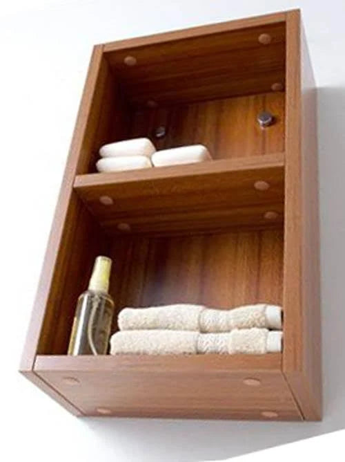 Teak Bathroom Linen Side Cabinet F122