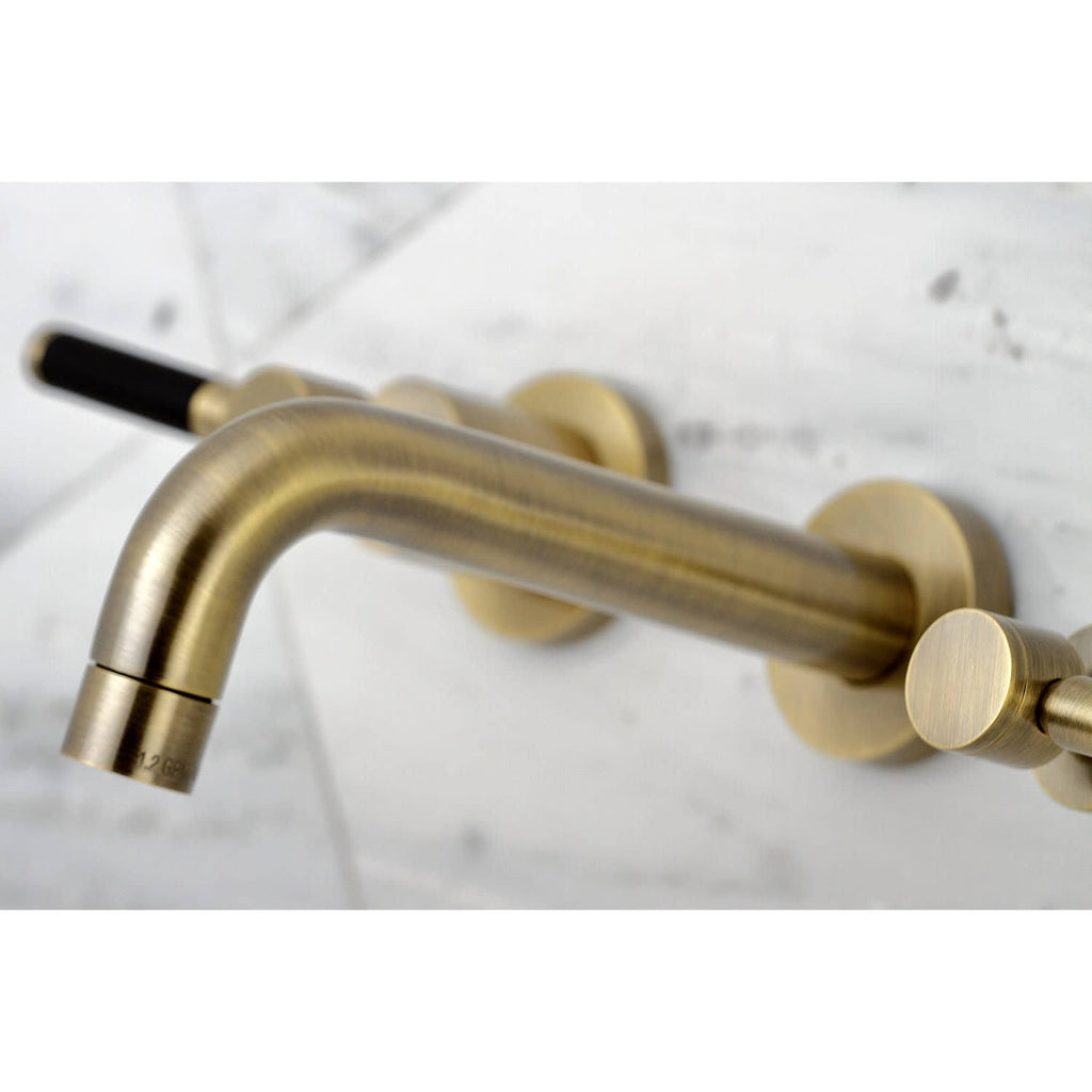 2-Handle Wall Mount Bathroom Faucet, Polished Nickel O983015