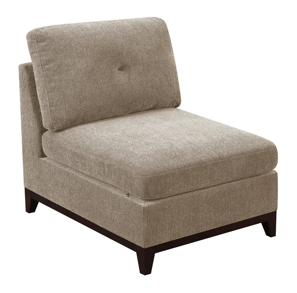 Chenille Camel L-Sectional Sofa Set 6pcs Z840