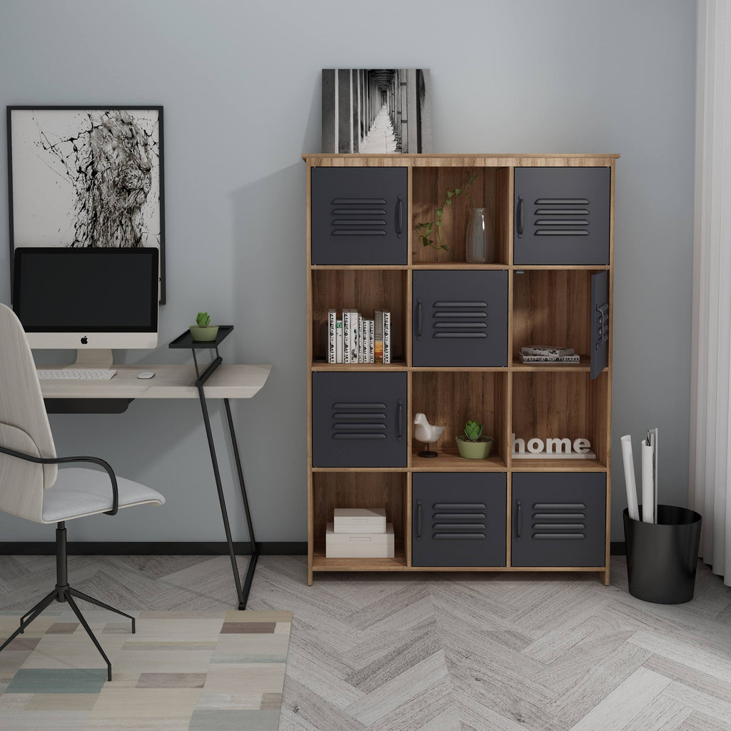 Modern Cube Bookcase with Shelf S33800
