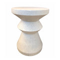 White Resin End Table V12789