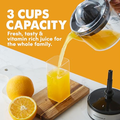 BPA-Free Electric Citrus Juicer 24oz Black/Stainless Steel E69088