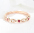 Rose Gold Plated 925 Sterling Silver Engagement Ring R603771