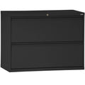 36 inch 2 Drawer Lateral File Cabinet Black E853796