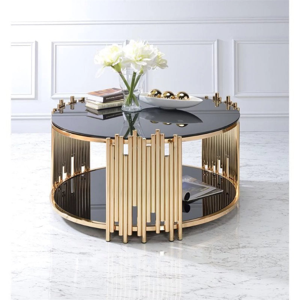 Round Glass Top Coffee Table D174913
