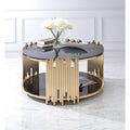 Round Glass Top Coffee Table D174913