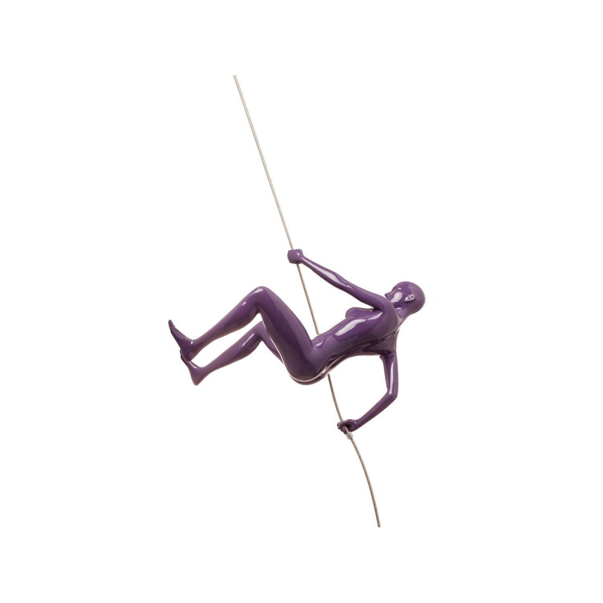 Metallic Red Climbing Woman Wall Decor R55869