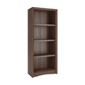 Brown Tall Adjustable Bookcase with Faux Woodgrain Finish M958689