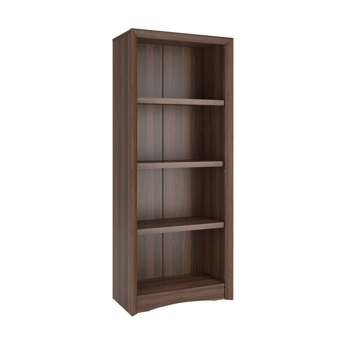 Brown Tall Adjustable Bookcase with Faux Woodgrain Finish M958689