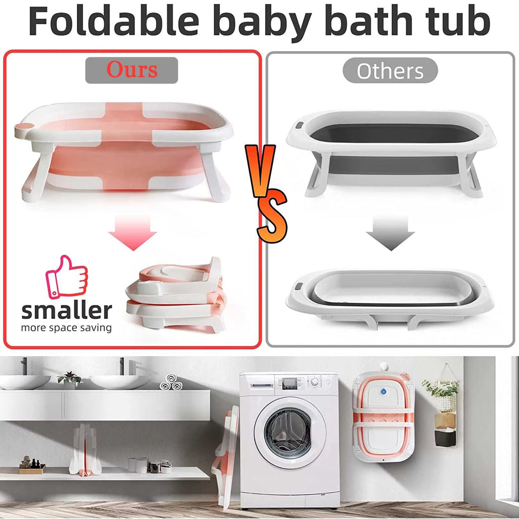 Collapsible Baby Bathtub with Thermometer S9941