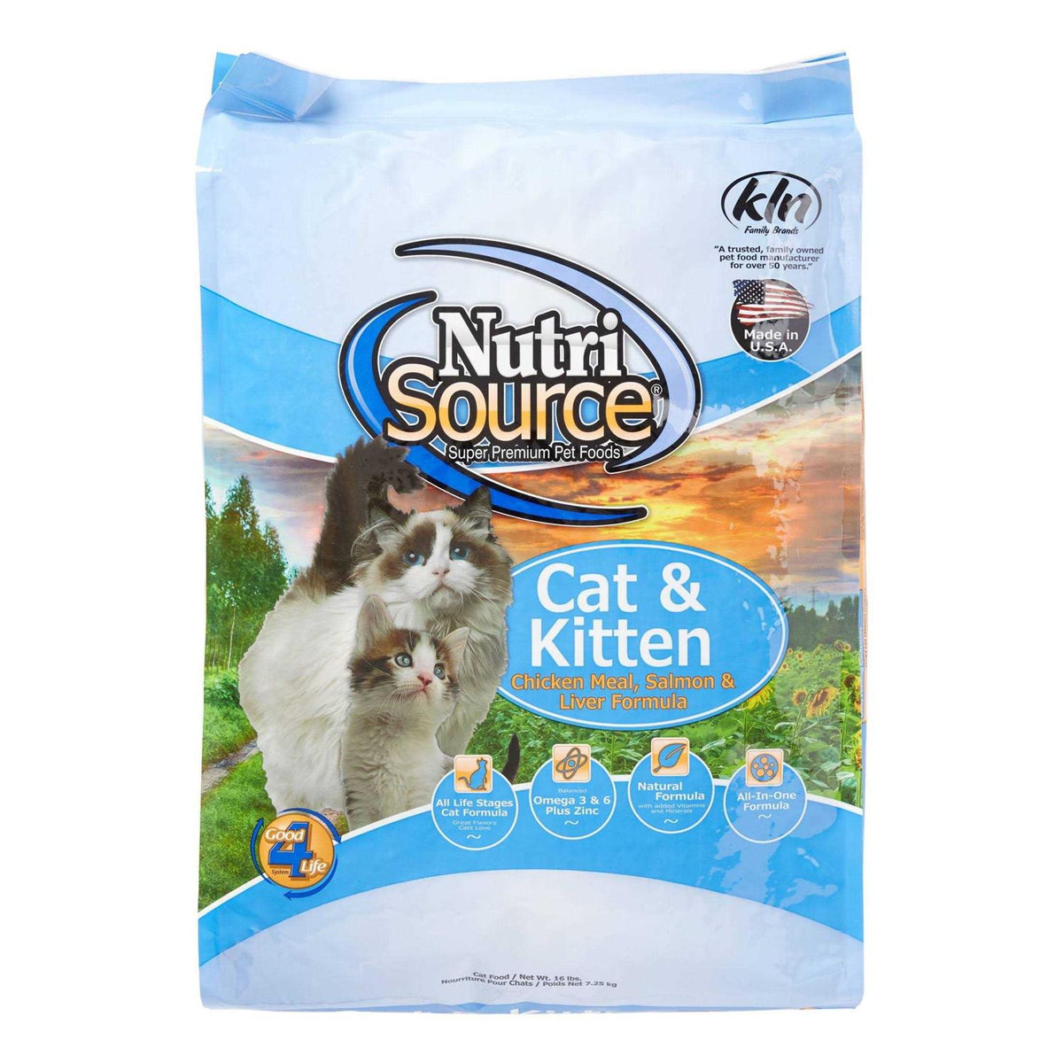 Chicken Salmon Liver Dry Cat & Kitten Food C319