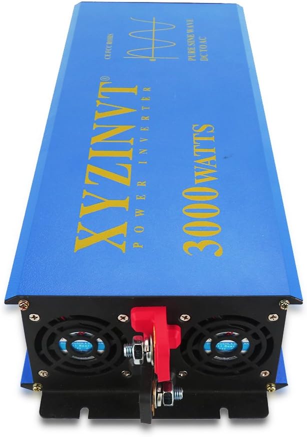 3000 watt Pure Sine Wave Power Inverter dc 24v to ac 120v with LED Display and Wireless Remote Controller O81492